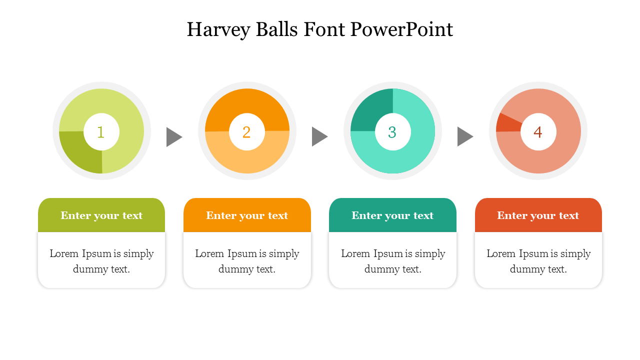 Harvey Balls Font PowerPoint